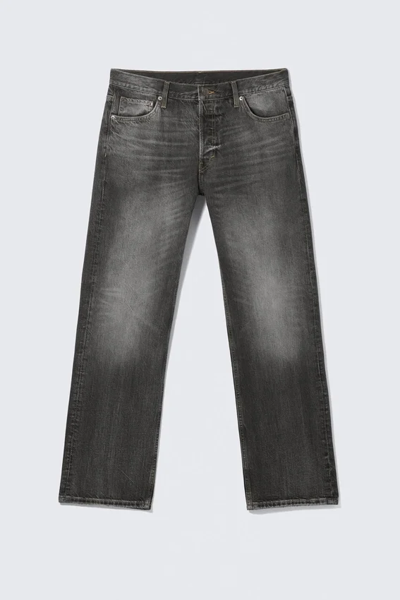 Meteor Low Rise Relaxed Straight Jeans – Dusky Black – Black Meteor Low Rise Relaxed Straight Jeans – Dusky Black – Black