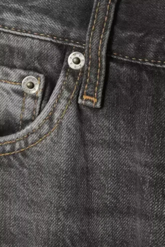 Meteor Low Rise Relaxed Straight Jeans – Dusky Black – Black
