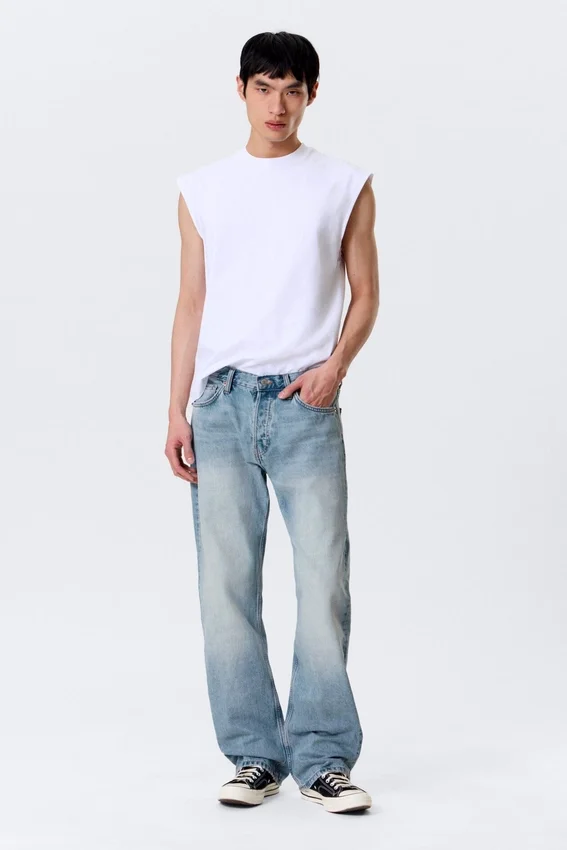 Meteor Low Rise Relaxed Straight Jeans – Kimberley Blue – Medium Blue Meteor Low Rise Relaxed Straight Jeans – Kimberley Blue – Medium Blue