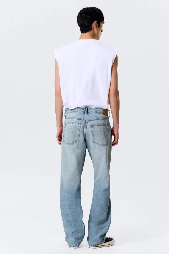 Meteor Low Rise Relaxed Straight Jeans – Kimberley Blue – Medium Blue Meteor Low Rise Relaxed Straight Jeans – Kimberley Blue – Medium Blue