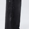 Mid-Rise Baggy Studded Graphic Sweatpants – Studded Black Mid-Rise Baggy Studded Graphic Sweatpants – Studded Black