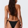 Mid Rise Brazilian Tie Bikini Bottoms – Black Mid Rise Brazilian Tie Bikini Bottoms – Black