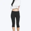 Mid-Rise Capri Trousers – Black Mid-Rise Capri Trousers – Black