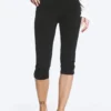 Mid-Rise Capri Trousers – Black Mid-Rise Capri Trousers – Black