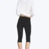 Mid-Rise Capri Trousers – Black Mid-Rise Capri Trousers – Black