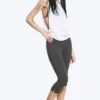 Mid-Rise Capri Trousers – Dark Grey Mid-Rise Capri Trousers – Dark Grey