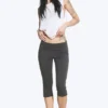 Mid-Rise Capri Trousers – Dark Grey Mid-Rise Capri Trousers – Dark Grey