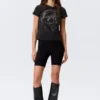 Mid Rise Fitted Biker Shorts – Black Mid Rise Fitted Biker Shorts – Black