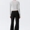 Mid Rise Flared Suiting Trousers – Black Mid Rise Flared Suiting Trousers – Black