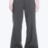 Mid Rise Flared Suiting Trousers – Dark Grey Melange Mid Rise Flared Suiting Trousers – Dark Grey Melange