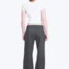 Mid Rise Flared Suiting Trousers – Dark Grey Melange Mid Rise Flared Suiting Trousers – Dark Grey Melange