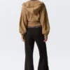 Mid Rise Flared Zip-Up Trousers – Black Mid Rise Flared Zip-Up Trousers – Black