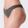 Mid-Rise Glitter Brazilian Bikini Bottoms – Grey – Glitter Mid-Rise Glitter Brazilian Bikini Bottoms – Grey – Glitter