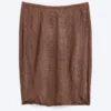 Mid Rise Knitted Midi Skirt – Brown Mid Rise Knitted Midi Skirt – Brown