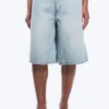 Mid Rise Loose Dart Detailed Denim Shorts – Dream Blue – Light Blue Mid Rise Loose Dart Detailed Denim Shorts – Dream Blue – Light Blue