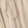 Mid Rise Loose Flounce Trousers – Light Beige Mid Rise Loose Flounce Trousers – Light Beige