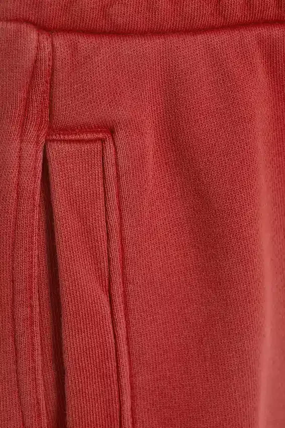 Mid Rise Loose Straight Leg Sweatpants – Red Mid Rise Loose Straight Leg Sweatpants – Red