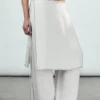 Mid Rise Loose Studded Skirt Trousers – Off-White Mid Rise Loose Studded Skirt Trousers – Off-White