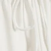 Mid Rise Loose Wide Leg Lyocell Trousers – White Mid Rise Loose Wide Leg Lyocell Trousers – White