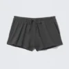 Mid Rise Mini Jersey Shorts – Dark Grey Mid Rise Mini Jersey Shorts – Dark Grey