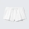 Mid Rise Mini Jersey Shorts – White Mid Rise Mini Jersey Shorts – White