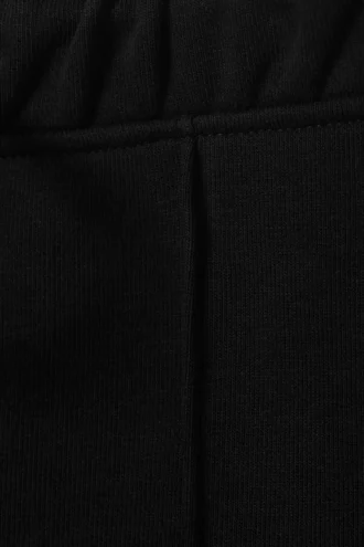 Mid Rise Pintuck Flared Sweatpants – Black Mid Rise Pintuck Flared Sweatpants – Black