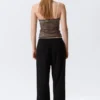 Mid Rise Relaxed Pyjama Trousers – Black Mid Rise Relaxed Pyjama Trousers – Black