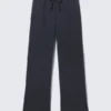 Mid Rise Wide Leg Terry Pyjama Trousers – Dark Blue Mid Rise Wide Leg Terry Pyjama Trousers – Dark Blue