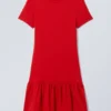 Mini Balloon T-Shirt Dress – Red Mini Balloon T-Shirt Dress – Red