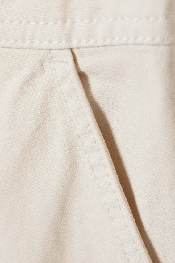 Mini Cotton Cargo Skirt – Off-White Mini Cotton Cargo Skirt – Off-White