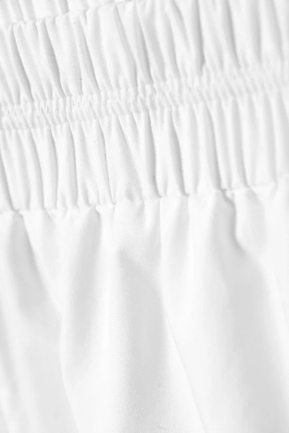 Mini Cotton Shorts – White Mini Cotton Shorts – White