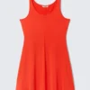 Mini Jersey Tank Dress – Bright Red Mini Jersey Tank Dress – Bright Red