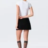 Mini Suede Wrap Skirt – Black Mini Suede Wrap Skirt – Black