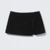 Mini Suede Wrap Skirt – Black Mini Suede Wrap Skirt – Black
