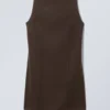 Mini Suiting Dress – Dark Brown Mini Suiting Dress – Dark Brown