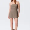 Mini Tube Suiting Dress – Mole Melange Mini Tube Suiting Dress – Mole Melange