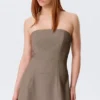 Mini Tube Suiting Dress – Mole Melange Mini Tube Suiting Dress – Mole Melange