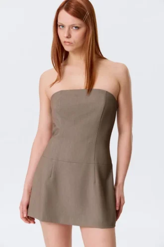 Mini Tube Suiting Dress – Mole Melange
