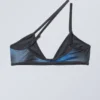 Minimal Asymmetric Printed Bikini Top – Speed Blue Minimal Asymmetric Printed Bikini Top – Speed Blue