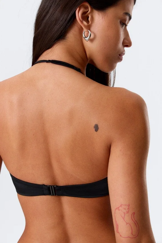 Minimal Halter Bikini Top – Black Minimal Halter Bikini Top – Black