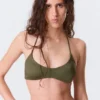 Minimal Halter Bikini Top – Dark Green Minimal Halter Bikini Top – Dark Green