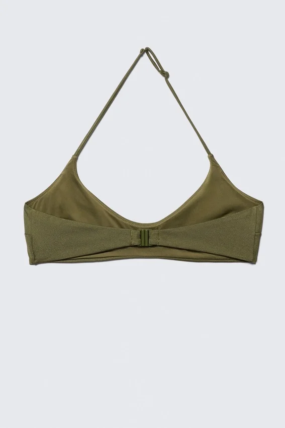 Minimal Halter Bikini Top – Dark Green Minimal Halter Bikini Top – Dark Green