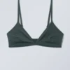 Minimal Pullover Bikini Top – Dark Green Minimal Pullover Bikini Top – Dark Green