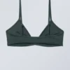 Minimal Pullover Bikini Top – Dark Green Minimal Pullover Bikini Top – Dark Green
