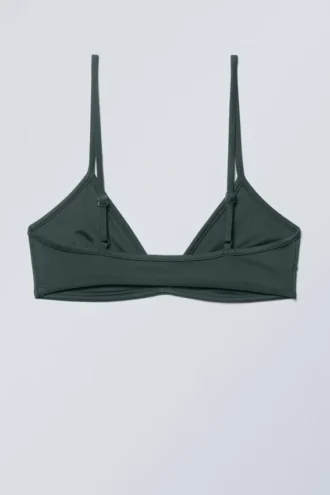 Minimal Pullover Bikini Top – Dark Green