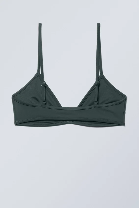 Minimal Pullover Bikini Top – Dark Green Minimal Pullover Bikini Top – Dark Green