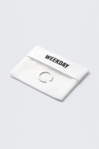 Minimal Silver-Plated Open Ring – Silver