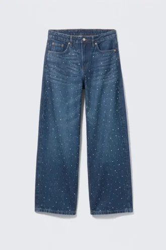 Missy Embellished Low Rise Straight Leg Jeans – Embellished Blue – Dark Blue Missy Embellished Low Rise Straight Leg Jeans – Embellished Blue – Dark Blue