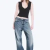 Missy Low Rise Loose Straight Jeans – Blue Horses – Medium Blue Missy Low Rise Loose Straight Jeans – Blue Horses – Medium Blue