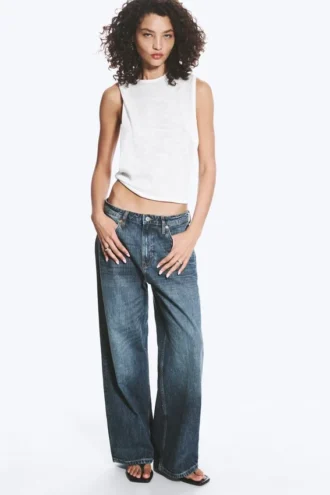 Missy Low Rise Loose Straight Jeans – Blue Hymn – Medium Blue Missy Low Rise Loose Straight Jeans – Blue Hymn – Medium Blue